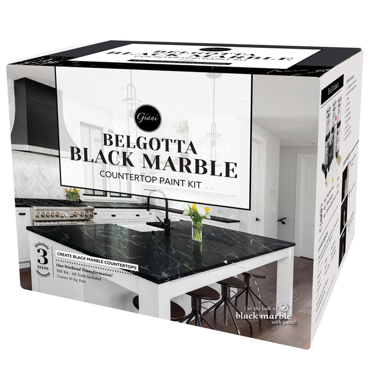 Giani Belgotta Black Marble Countertop Paint Kit