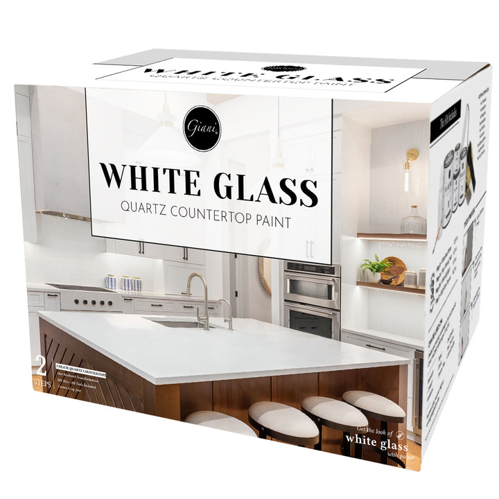 Giani White Glass Countertop Paint Kit