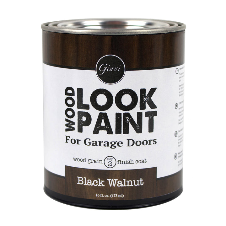 Giani Black Walnut Wood Look Grain Finish Coat for Garage Doors