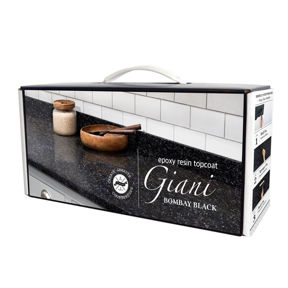 Giani Granite 2.0 Bombay Black Countertop Kit Giani Inc.