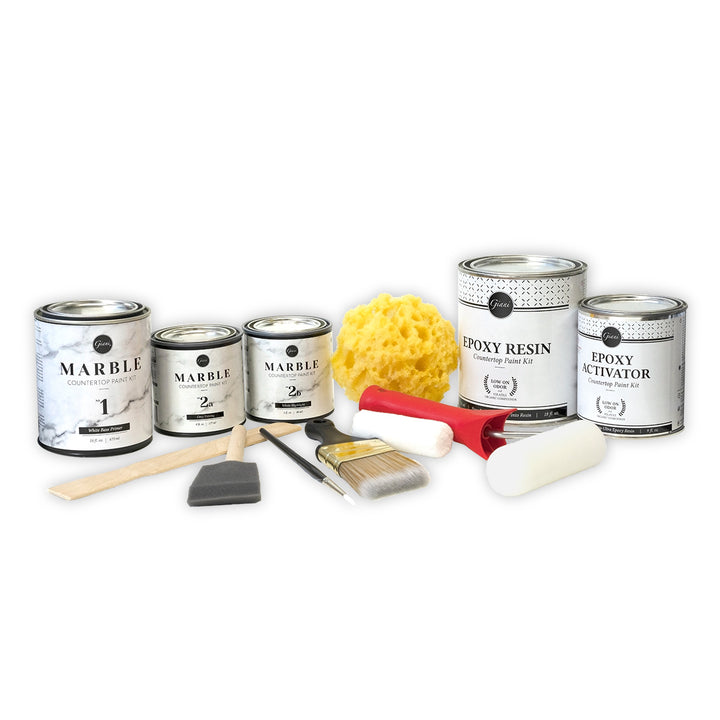 Giani Marble Countertop Paint Kit  Painting countertops, Marble  countertops, Countertop paint kit