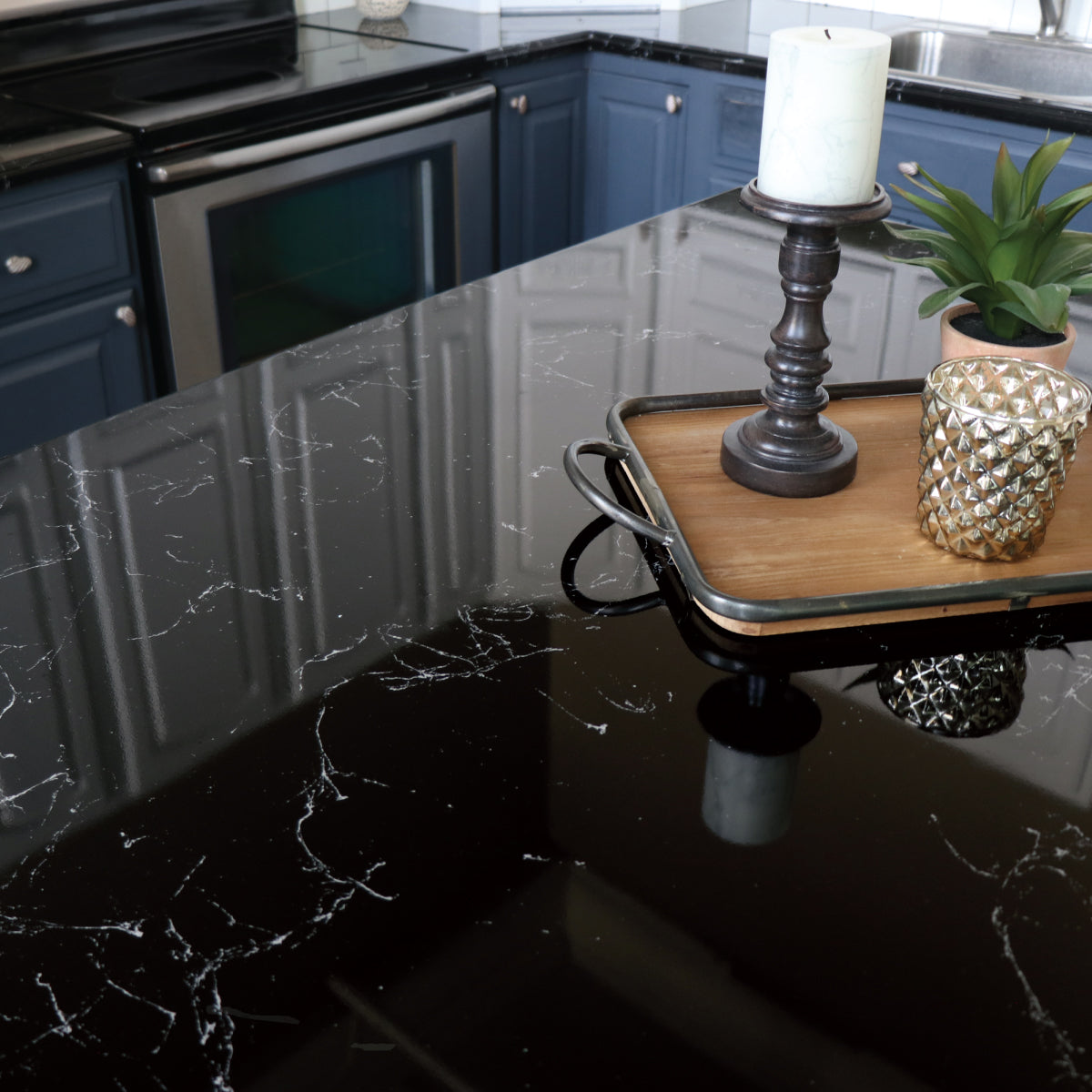 BRIESTA black marble & YONAGI FSセット Giani Belgotta Black Marble Countertop Paint Kit – Giani Inc.