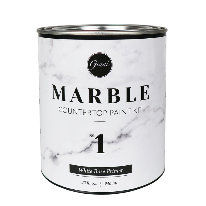 White Base Primer for Giani Marble Countertop Paint (Step 1)